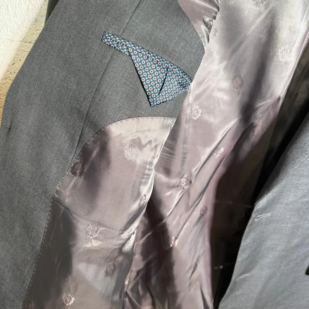 Ralph Lauren Men's Lattimore Two Button Blazer Jacket Grey 46L $450